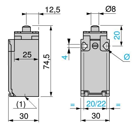 XCKP2110P16 Metal Pimli Limit Switch