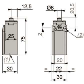XCKN2110P20 Nihayet Şalteri Optimum Plastik