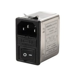PNF201-GFS 6 Amper Sigortalı Anahtarlı Şebeke Filtresi 120v / 250v AC