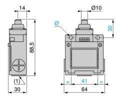 XCKM110 Metal Pimli Dikey Hareketli Limit Siviç