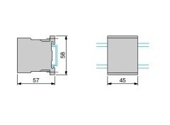 LC1K1210M7 12 A (5,5 KW) 220 V AC Bobinli 1 NO Mini Kontaktör