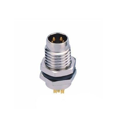 M8 4 Pin Erkek Önden Somunlu Konektör