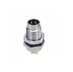 M8 4 Pin Erkek Önden Somunlu Konektör