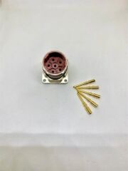 M23 6 Pin Erkek Şase Erkek Konnektör