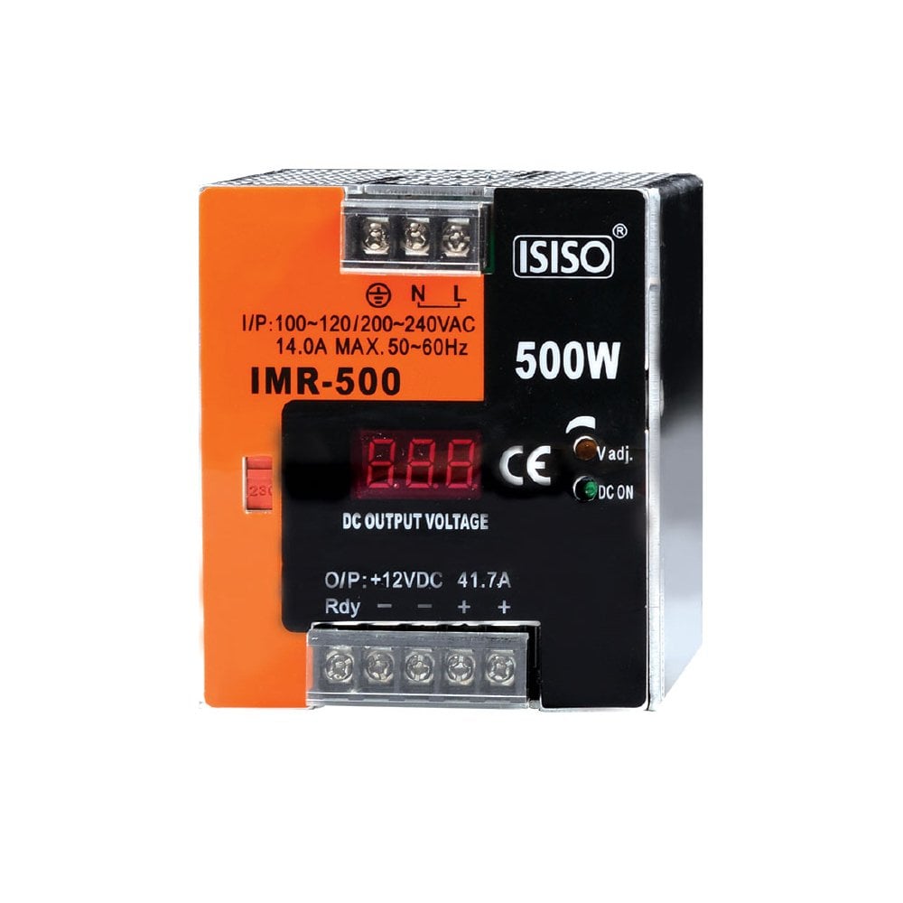 ISISO 500w 48v DC 10.4a Mini Göstergeli Raya Montajlı Güç Kaynağı