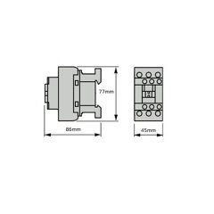 LC1D38B7 38A (18,5 KW) 24VAC Bobinli Trifaze Güç Kontaktörü