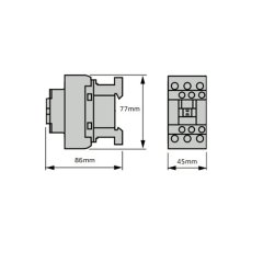LC1D09B7 9A (4 KW) 24V AC Bobinli Trifaze Güç Kontaktörü