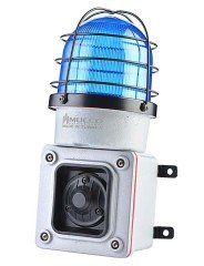 7 Sesli ışıklı Döküm Korna 12-30V DC SNT-ES12513-D Mavi