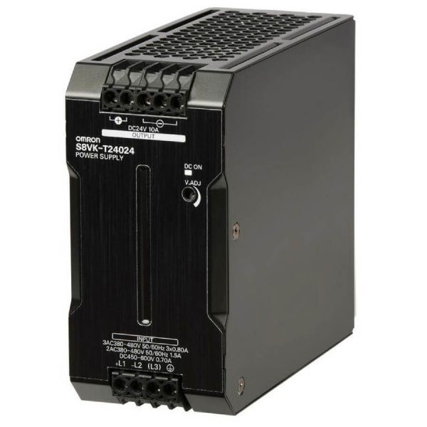 Omron S8VK-T24024 3 Faz 240W 24VDC 10A Ray Tipi Güç Kaynağı