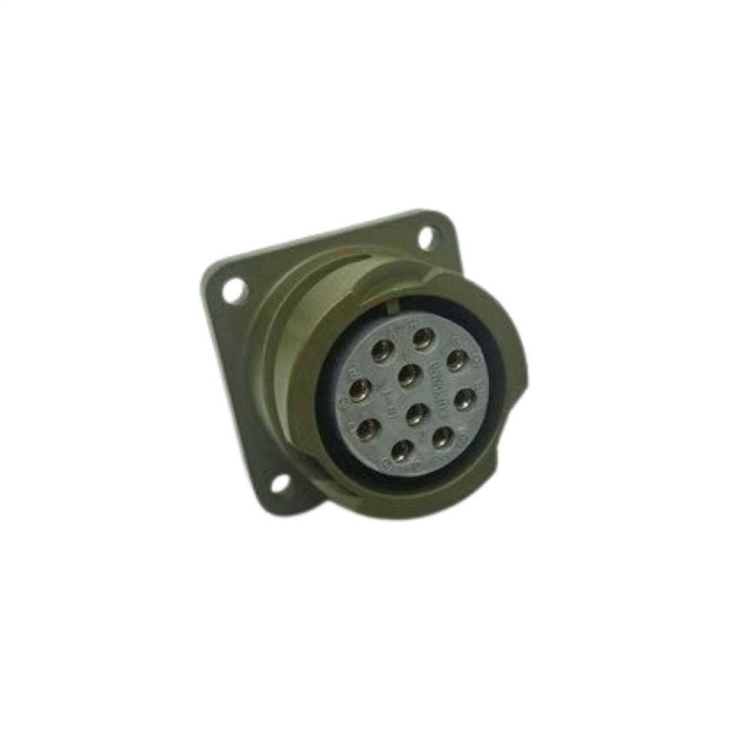 KDB02-18-1S | Bayonet Tip 10 Pin Panel Dişi Konnektör
