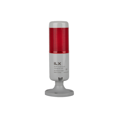 1 Katlı Işıklı Kolon - Ø50 T5 İkaz Lambası | İLX