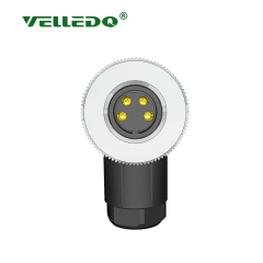 M8-F04S - M8 4 Pin Dişi 90° Açılı Konnektör - Velledq