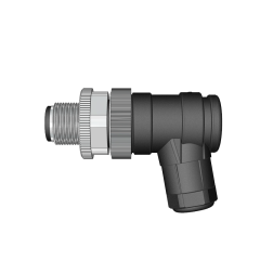 M12 B Code 4 Pin Erkek 90° Açılı Konnektör - Velledq M12-BM04S