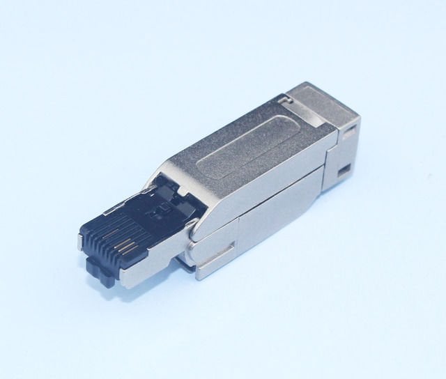 RJ45A4 Metal Profinet Konnektör - 180° Saha Montaj Tip
