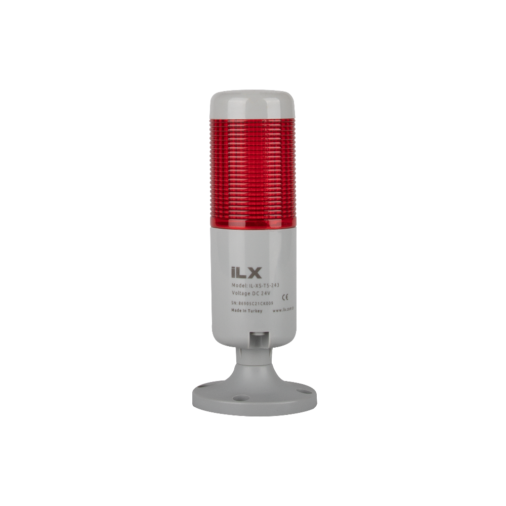 1 Katlı Sabit Yanar Işıklı Kolon - 24V DC Sessiz | İL-XS-T5-241