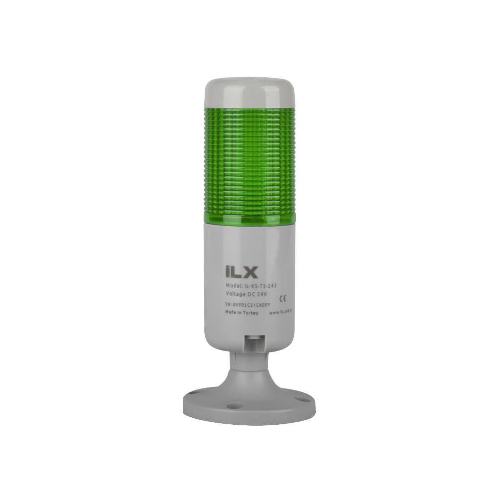 1 Katlı Sabit Yanar Sesli Işıklı Kolon 220 VAC Sesli | İL-XB-T5-221