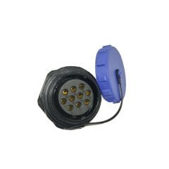 SP2912/S10 10 Pinli Dişi IP68 Plastik Panel Tipi Konnektör Weipu