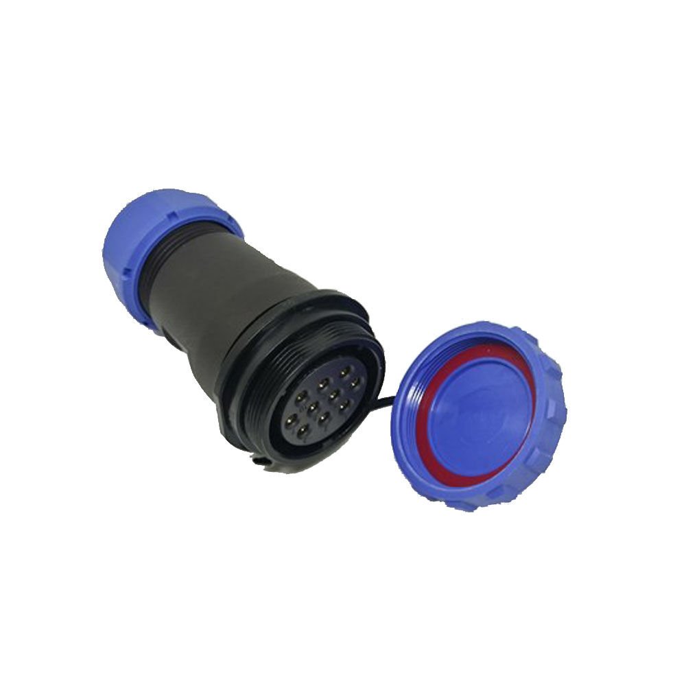 SP2911/S10 10 Pinli Dişi IP68 Plastik Seyyar Tipi Konnektör Weipu