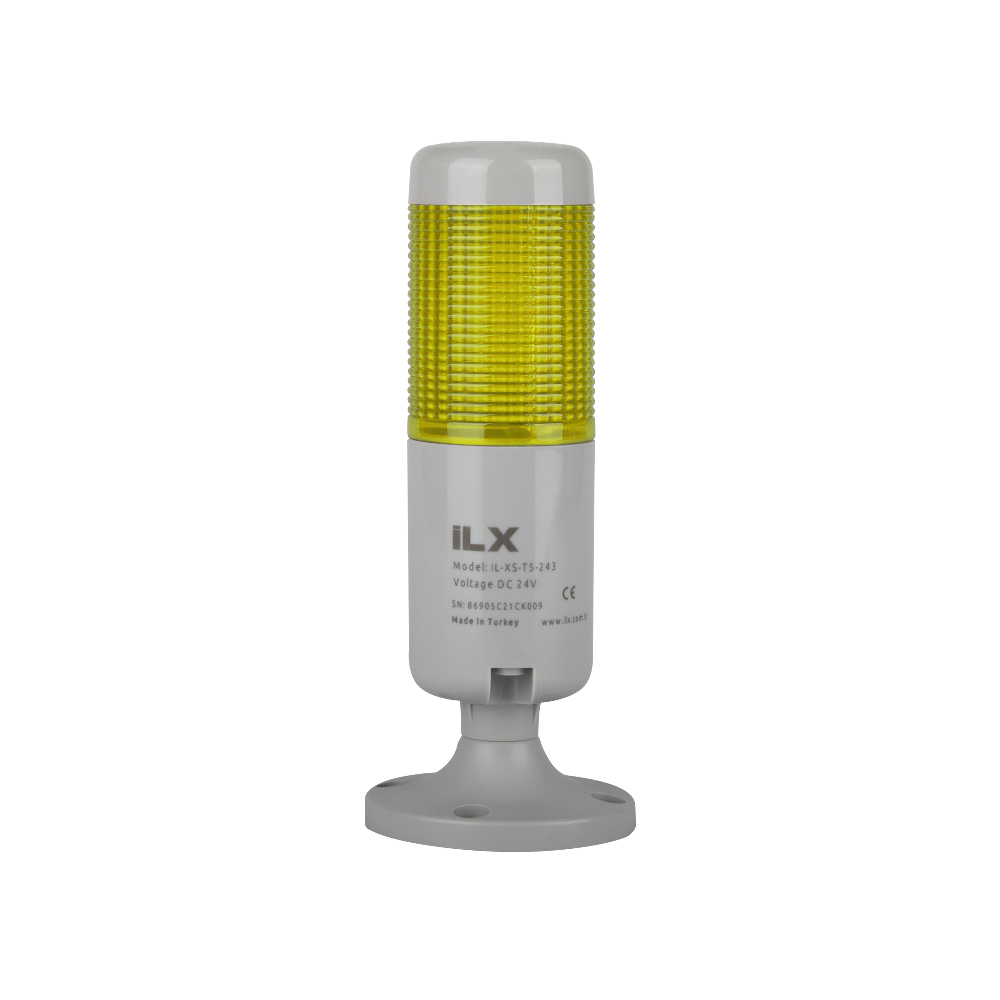 1 Katlı Çakar Yanar Sessiz Işıklı Kolon - 220V AC | İL-XÇ-T5-221 Sarı