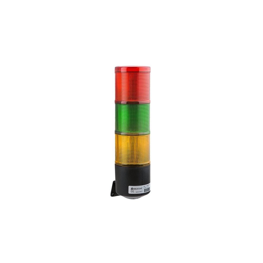 3 Katlı Sabit Buzzer Işıklı Kolon 220V AC SNT-7012-SB3