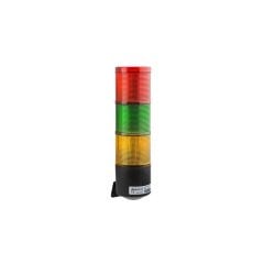 3 Katlı Flaşör Sabit Buzzer ışıklı Kolon 12-24V AC/DC Kırmızı - Yeşil - Sarı SNT-7013-FB3