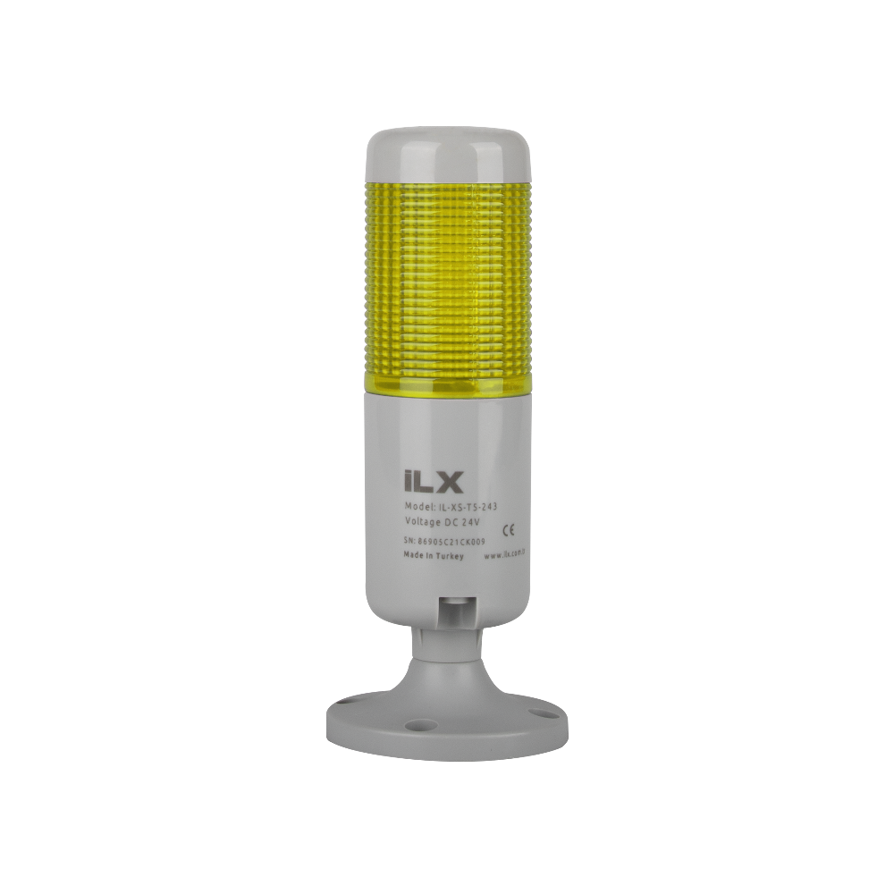1 Katlı Flaşör Yanar Sesli Işıklı Kolon - 220V AC | İL-XFB-T5-221