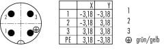99 4221 00 04 Binder IP67 4 Pin Erkek Konnektör