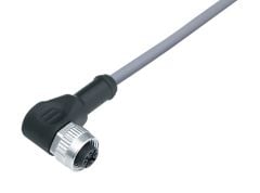 M12 4 Pinli 5mt. Dişi Açılı Kablolu Tip Konnektör 77 3434 0000 20004-05000