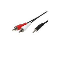 2 RCA Erkek / 3.5 mm Stereo Erkek Kablo 1.5 mt