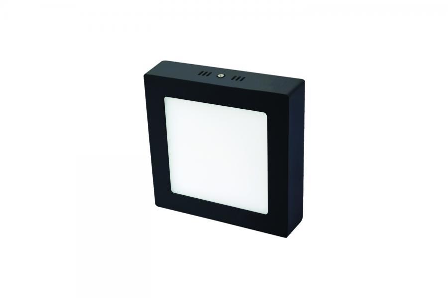Cata 18W Sıva Üstü Siyah Kare Led Armatür Beyaz ışık CT-5234S