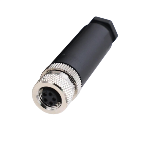 M8 5 Pin Dişi Seyyar B Code Konnektör | M8-BF05T