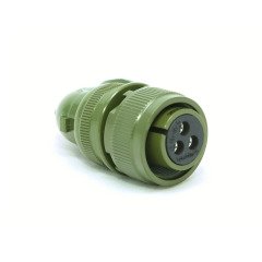MS3108 16-10S 3 Pinli 90 Derece Dişi Askeri Tip Konnektör