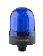 Flaşör Buzzer Somun Bağlantılı Tepe Lambası 220V AC SNT-S725-FB Mavi