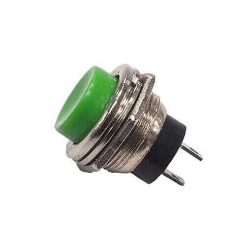 16mm Yeşil Yaylı Push Buton – Anlık Basmalı Buton | PBS26 | Hareket Otomasyon