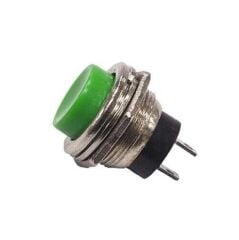 16mm Yeşil Yaylı Push Buton – Anlık Basmalı Buton | PBS26 | Hareket Otomasyon