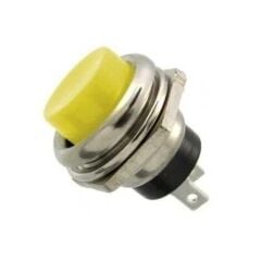 16mm Sarı Yaylı Push Buton – Anlık Basmalı Buton | PBS26 | Hareket Otomasyon