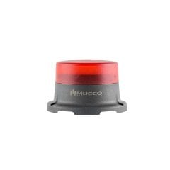Sabit Flaşör Çakar Mini Tepe Lambası 12-24V AC/DC SNT-M715 Kırmızı