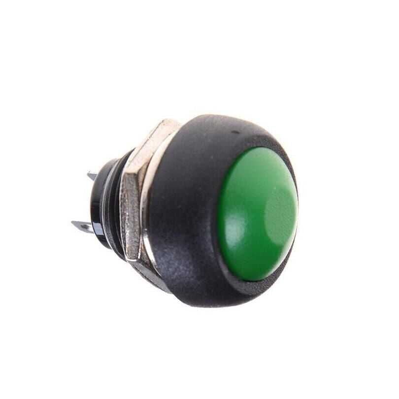 12mm Yeşil Push Buton – Anlık Basmalı Buton | PBS-33B | Hareket Otomasyon