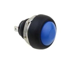 12mm Mavi Push Buton – Anlık Basmalı Buton | PBS-33B | Hareket Otomasyon