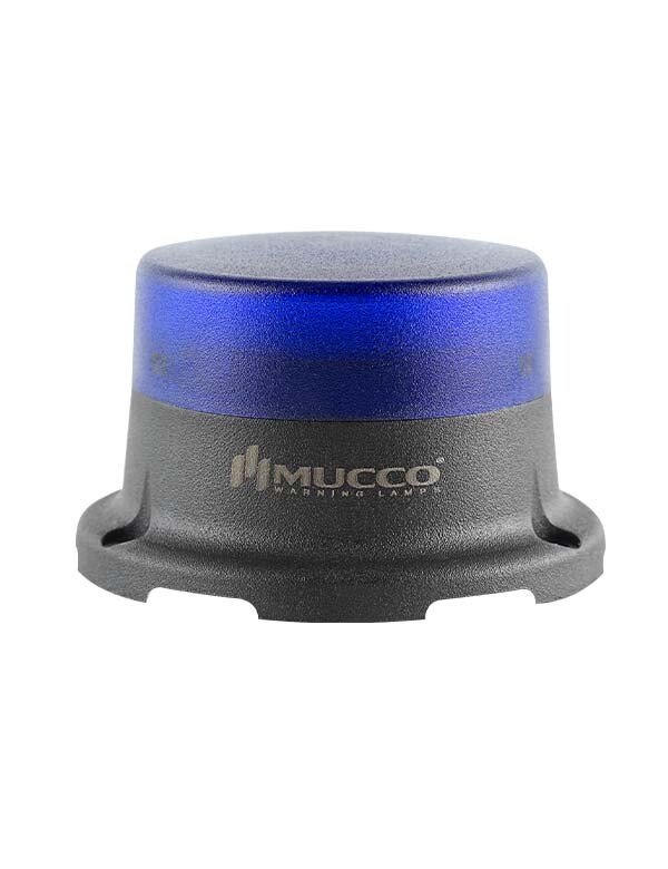 Sabit Flaşör Çakar Buzzer Mini Tepe Lambası 12-24V AC/DC SNT-M715-B Mavi