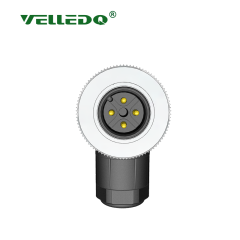 M12-M04S - M12 4 Pin Erkek Açılı 90 Derece Konnektör - Velledq