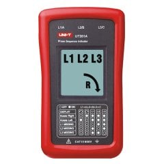 UNİ-T UT261A Dijital Faz Sırası Ölçer ve Motor Dönüş Göstergesi