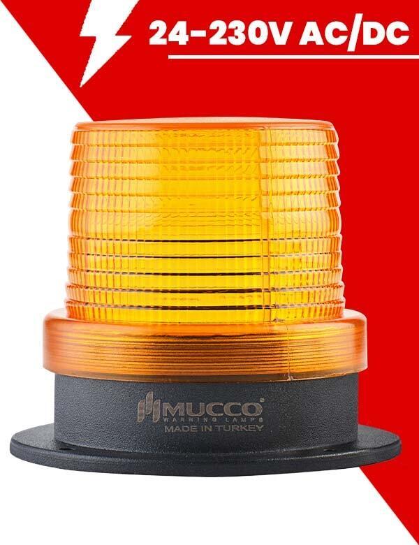 Ø 90 Çap Maksi Volt Tepe Lambası 24-230V AC/DC SNT-912 Sarı