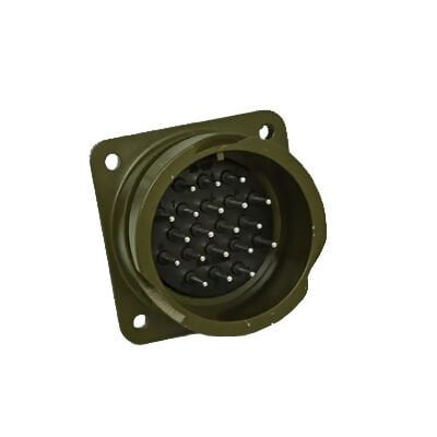 KDB02E 28-16P Bayonet Tip 20 Pinli Panel Erkek Askeri Konnektör