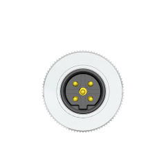 M12 B Code 5 Pin Erkek Düz Metal Konnektör - Velledq M12P-BM05T