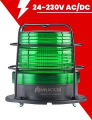 Ø 100 Çap Buzzer Kafesli Maksi Volt Tepe Lambası 24-90V DC 24-60V AC SNT-112-B-KFS