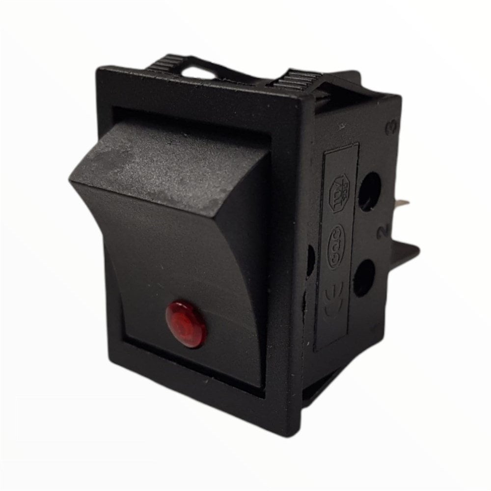 Geniş Nokta Işıklı 220 Volt Anahtar On-Off HRK2-2-201N 80 Adet