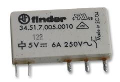 Finder 34.51.7.005.0010 Serisi 5v Dc Ultra İnce Pcb Röle