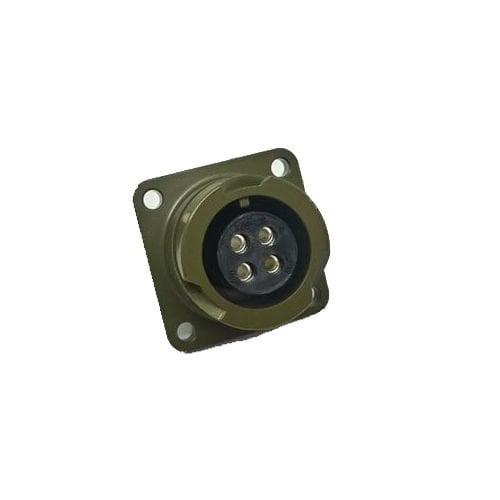 KDB02E 14S-2S Bayonet Tip 4 Pinli Panel Dişi Askeri Konnektör