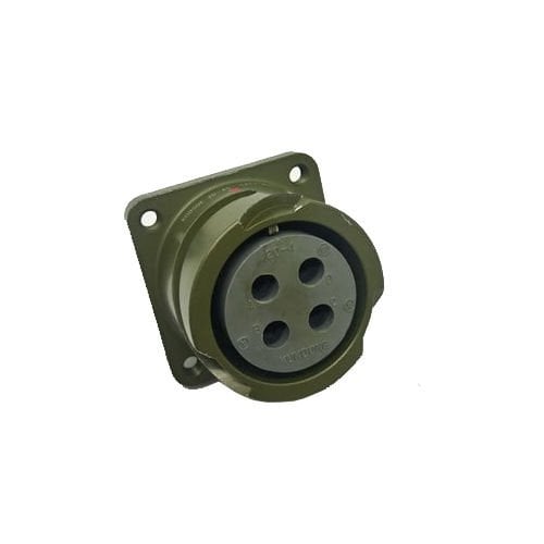 KDB02E 20S-4S Bayonet Tip 4 Pinli Panel Dişi Askeri Konnektör
